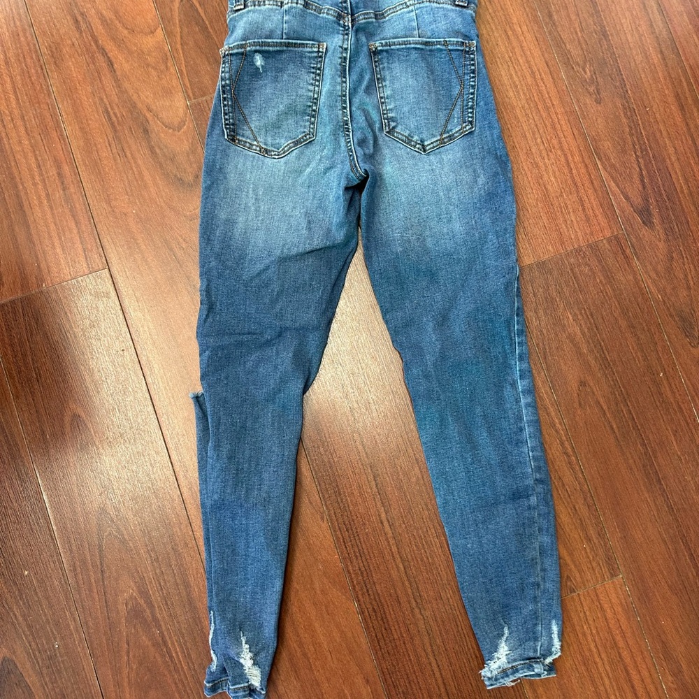 Kendall & Kylie Blue Distressed Skinny Jeans - Picture 2 of 3